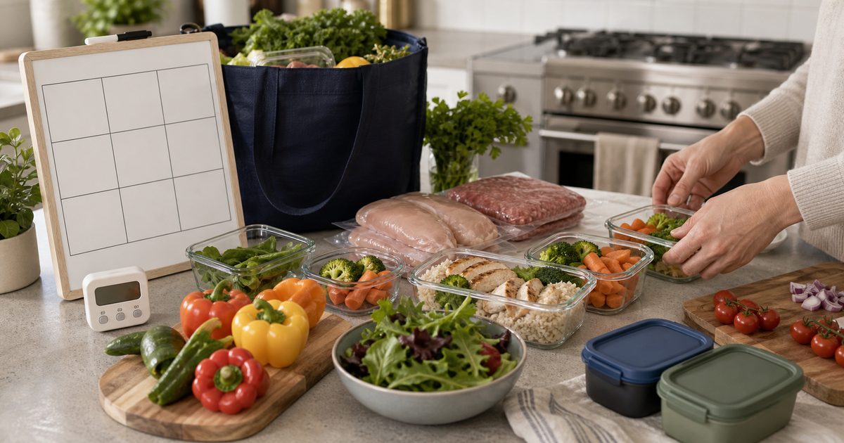 終結「今晚吃什麼」的焦慮：雙薪家庭週末備餐 (Meal Prep) 實戰與生鮮網購攻略