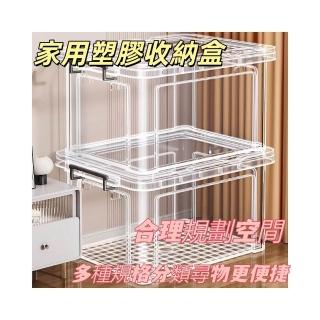 透明收納箱 家用塑膠收納盒 衣櫃衣物大容量玩具零食整理儲物箱子,圖片來源:momo 商品頁 / 新奈企業社