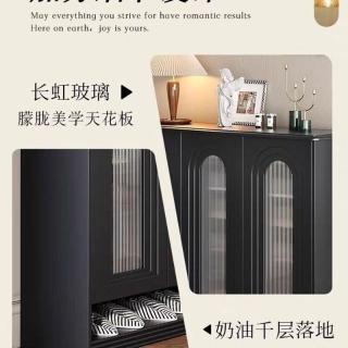 法式復古鞋櫃新款2024爆款家用門口室內入戶大容量多層超大玄關櫃，圖片來源：momo 商品頁 / 艾麗芬國際有限公司