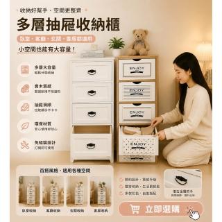 簡約儲物櫃 多層大容量抽屜收納櫃 輕鬆收納，圖片來源：momo 商品頁 / 佑澄企業社
